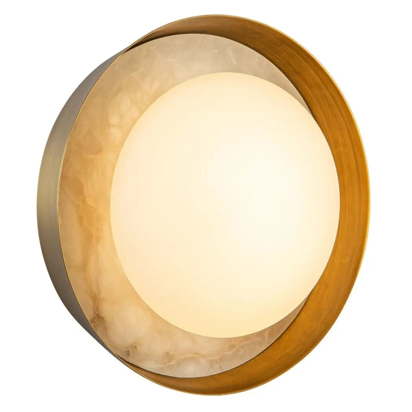 Lampa ścienna Alonso QN-ALONSO2-VBS-AR LED 7W 2825K biały mosiądz