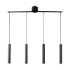 Lampa wisząca nad wyspę Vico 2412143003 metalowa tubki czarne