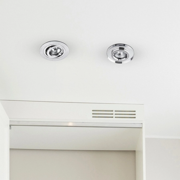 LAMPA sufitowa SPOT FASHION 1116 Rabalux metalowa OPRAWA wpust okrągły regulowany szczotkowane aluminium