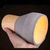 Betonowa lampa wisząca Concrete ST-5220-grey Step drewniana szara