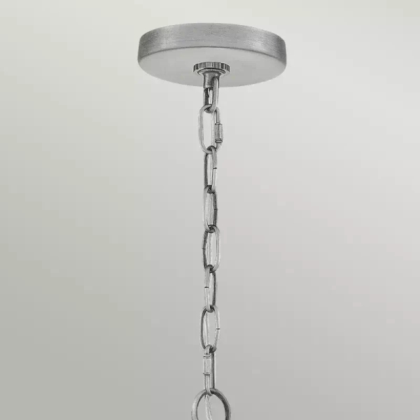 Lampa wisząca z łańcuchem BOOKER QN-BOOKER8-S-IA IP44 srebrna