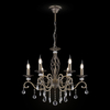 Wisząca LAMPA glamour GRACE RC247-PL-06-R Maytoni świecznikowa OPRAWA metalowy ZWIS kryształki złote przezroczyste