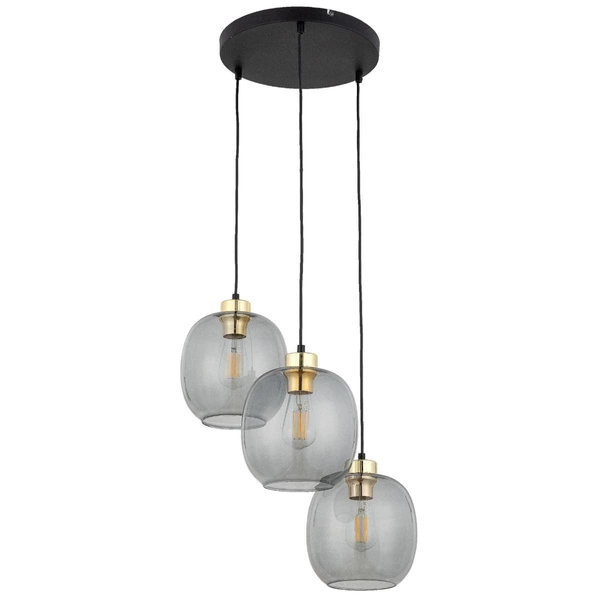 Wisząca lampa molekułowa Omega 4573 TK Lighting szklana czarna złota