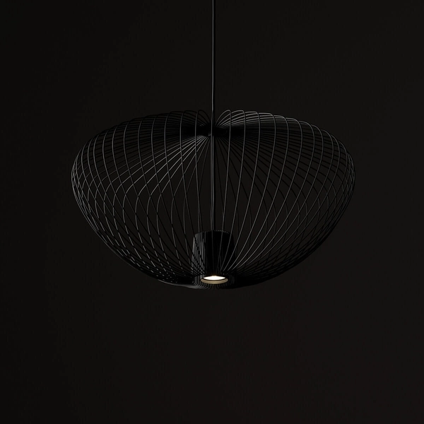 Zwisająca lampa kuchenna Pumpkin 11245 Nowodvorski druciana ciemnoszara