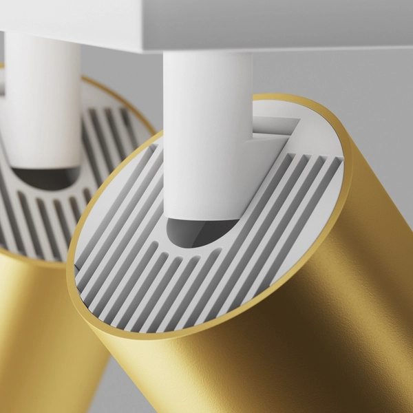 Regulowana lampa sufitowa Focus S C051CL-U-2WMG Maytoni biała złota