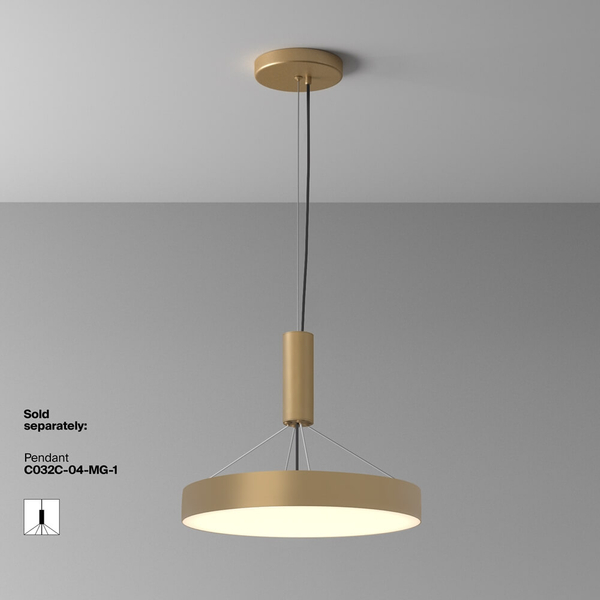 Lampa nasufitowa Zon C032CL-45W3K-RD-MG LED 45W 3000K salonowa złota
