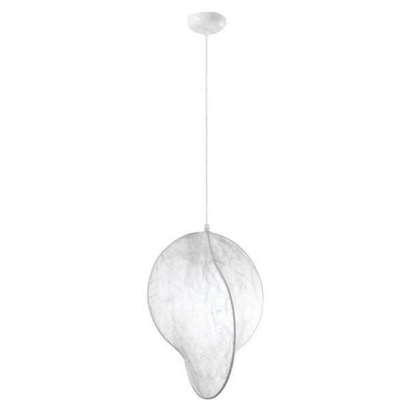 Lampa wisząca nad łóżko CHANCAY LE44597 jedwabna biała