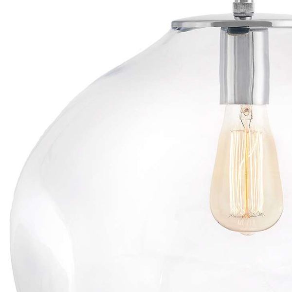 LAMPA wisząca AVIA 10414309 Kaspa szklana OPRAWA zwis kaskada przezroczysta