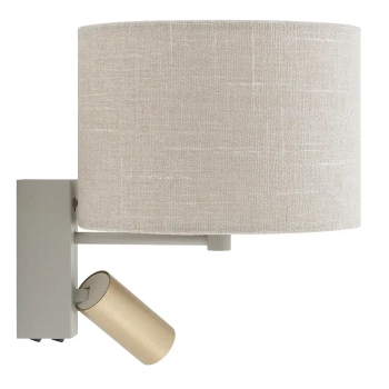 Nocna lampa ścienna SANTANA 11654 do czytania kremowa