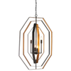 Świecznikowy zwis geometryczny L&-181995 Light& metalowy złoty brąz