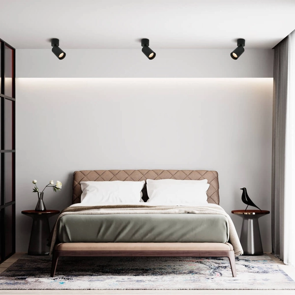 Sufitowa tubka Nesto SPL-23436-1R-BK Italux do kuchni rurka czarna