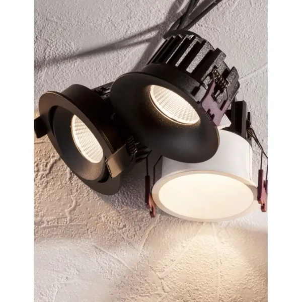Sufitowa lampa wpuszczana MALLORCA biała LE61578 LED 12W 3000K IP65 podtynkowa
