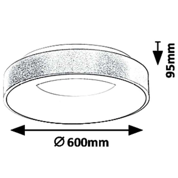 Sufitowa LAMPA plafon CARMELLA 5053 Rabalux metalowa OPRAWA okrągła geometryczna LED 50W 4000K pierścień złota biała