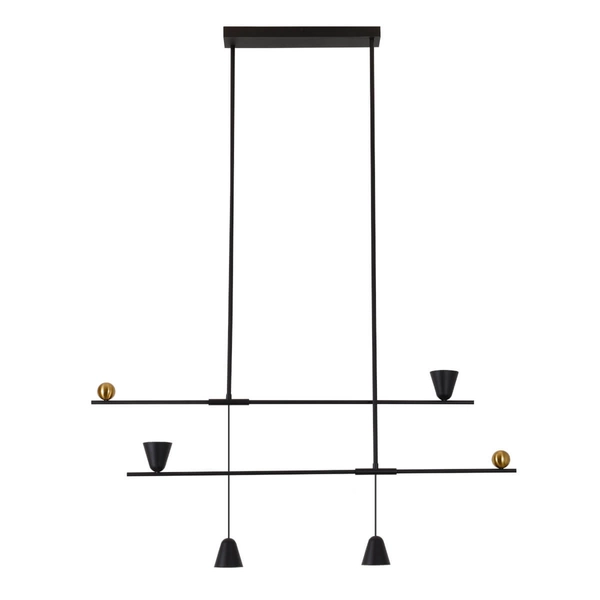 Ledowa lampa wisząca SPOLETO AZ5642 25W 3000K nad stół metalowa czarna