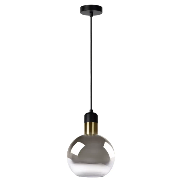 Wisząca lampa szklana Julius 34438/20/65 Lucide okrągła czarna złota