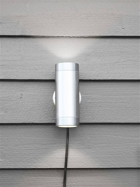 Ogrodowa lampa ścienna Garden okrągła LED 3W 3000K aluminium