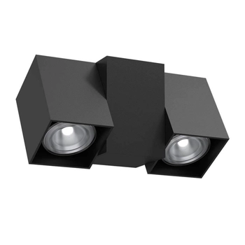 Podwójny reflektor sufitowy Cube 2294 BROSline na szynoprzewód czarny