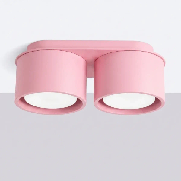 Podwójna lampa sufitowa MODO różowa SL.2467 2xGx53 spot