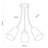 Lampa dziecięca sufitowa Wire 2106 TK Lighting z tkaniny kolorowa