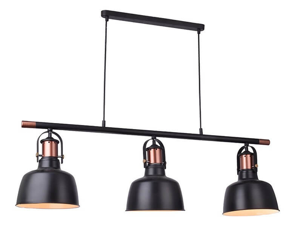 Sypialniana lampa wisząca Darling czarna nad łóżko loft