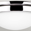 Okrągła lampa sufitowa Gravity FE-GRAVITY-F-PC do sypialni chrom biała