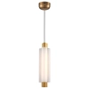 Szklana lampa wisząca tuba OSMO ST-15038P-1 LED 9W 3000K nad stół mosiądz