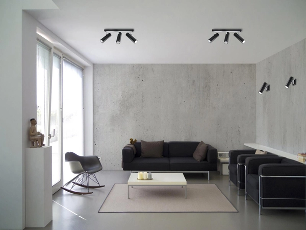 Kinkiet LAMPA ścienna SL.0498 tuba OPRAWA metalowa czarna