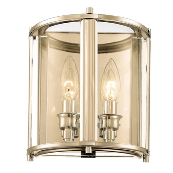 Ścienna lampa loftowa NEW YORK W02312AU szklany kinkiet złoty