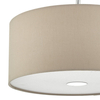 Wisząca lampa z abażurem Ronda RON1029 nad stół szara chrom
