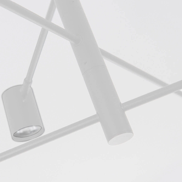 Sufitowa lampa SNOW LP-731/6P WH Light Prestige regulowana do salonu biała