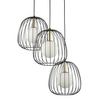 Wisząca lampa kaskadowa Bell 40729 Sigma druciak czarna złota