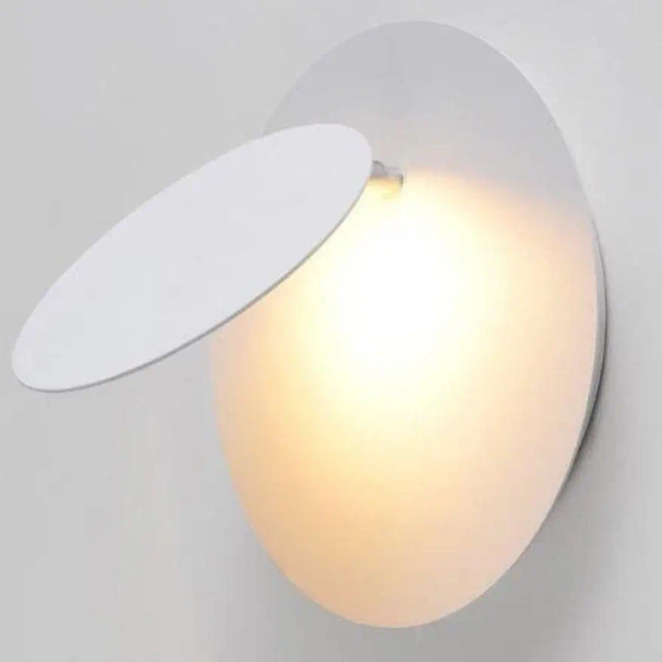 Okrągła lampa ścienna Pills ST-8371 L Step LED 18W 3000K do sypialni biała