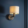 Pokojowa lampa ścienna Daley 73018 Endon klasyczna antyczny brąz biała