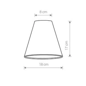 Industrialny klosz CAMELEON CONE S 8501 Nowodvorski do lampy niebieski złoty