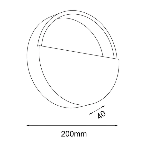 Kinkiet ścienny Omono 4040 Shilo okrąg do jadalni minimalistyczny biały