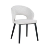 Krzesło jadalniane Savoy S4560 WHITE BOUCLÉ Richmond Interiors komfortowe glamour białe