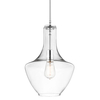 Salonowa lampa wisząca Everly KL-EVERLY-P-S-CH szklana chrom przezroczysty