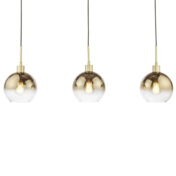 Wisząca lampa nad stół Lycia LYC0335 do kuchni szklane kule złoty