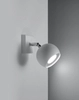 Kinkiet LAMPA ścienna SL.0437 regulowana OPRAWA reflektorek kula ball biała