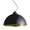 Wisząca lampa do jadalni Retro ABR-GEO Abruzzo kopuła czarna złota