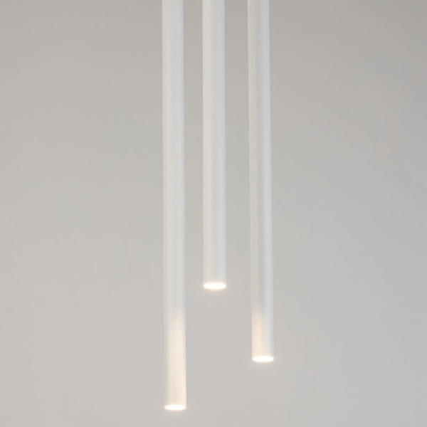 Lampa wisząca kaskadowa Sopel 33623 Sigma cylindriczne klosze biała