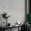 Wisząca LAMPA listwa BUGA LE41356 Luces Exclusivas minimalistyczna OPRAWA zwis LED 20W 3000K tuba złota