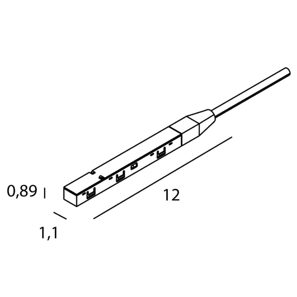 Końcówka zasilająca zasilacza zewnętrznego MAX NA0001 magnetyczna czarna