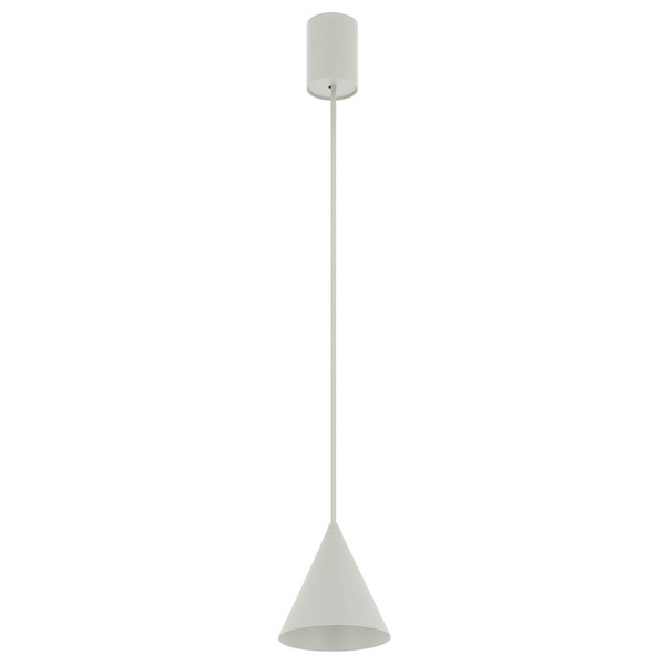 Stożkowa lampa zwieszana ZENITH 11455 jedwabisty szary