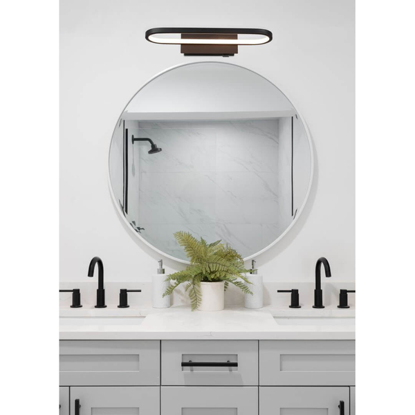 Lampa ścienna GIANNI 283770132 Trio LED 17W 3000K IP44 do łazienki czarny