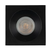 Łazienkowy downlight sufitowy Prisma 10581 kwadratowy IP65 czarny