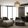 Sufitowa lampa glamour Aspen ML8810 Milagro kryształowa złota