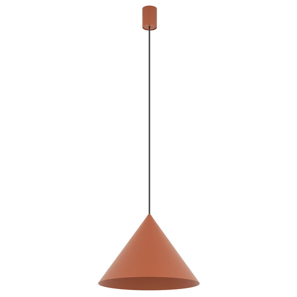 Lampa do salonu trójkątna ZENITH 11486 zwis terakota