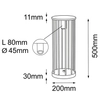 Stojąca lampa tarasowa Hagi 9906 Shilo IP54 cage metalowa czarna
