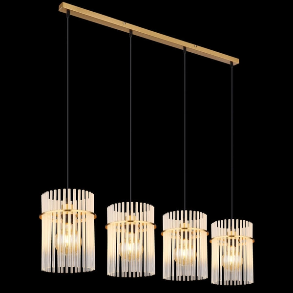 Wielopunktowy żyrandol GORLEY 15698-4HM glamour złoty